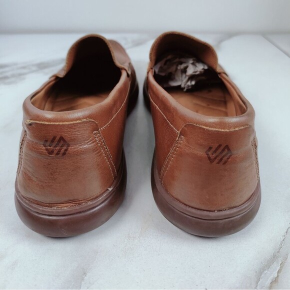 Johnston & Murphy Brannon Venetian Cognac Sheepskin Leather Slip On Loafers, 9.5 main image 8